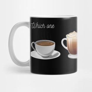 What Coffee Are You Black Version Mug